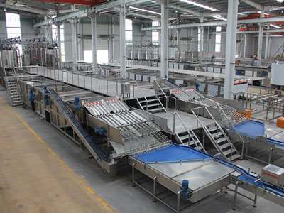 Vertical Continuous Sterilizing System (Crateless)